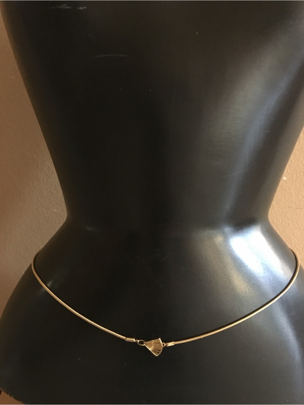 VINTAGE SNAKE CHAIN BELT WITH FAN